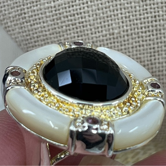 Striking Vintage Sterling Silver 925 Hong Kong Ring - Picture 8 of 16